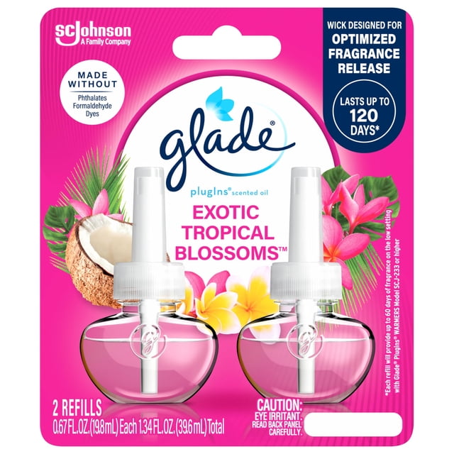 Recargas para ambientador Glade Exotic Tropical Blossoms 40 ml