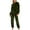 Army Green#2, variant on Oalirro Loungewear for Women Solid Color Velvet Fleece Long Sleeve Shirt And Jogger Pants Warm Velvet Pajama Set