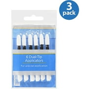 Paris Presents White Dual-Tip Applicators, 20708, 6 count (Pack of 3)