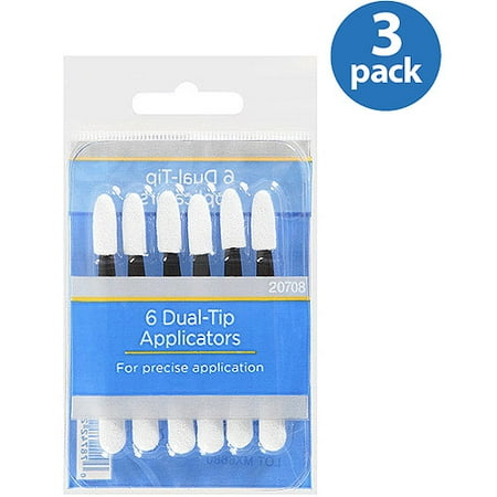 Paris Presents White Dual-Tip Applicators, 20708, 6 count (Pack of 3)