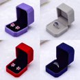 thumbnail image 4 of Naierhg Velvet Engagement Wedding Earring Ring Pendant Jewelry Display Box Gift Case, 4 of 7