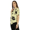 thumbnail image 4 of Inkmeso Elegant Printed Short Sleeves Casual Top For Womens Regular Fit Comfy Tee Tops, 4 of 7