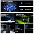 thumbnail image 2 of Thdeukoty Mini Gaming PC, 14Th Intel Core I7-14700F(Up to 5.4GHz) 20 Cores 32 Threads, Desktop Computer With RTX4060, Win11 Pro/64G DDR5 RAM/2T M.2 SSD/WiFi6E/8K@60Hz Four Display, 2 of 11