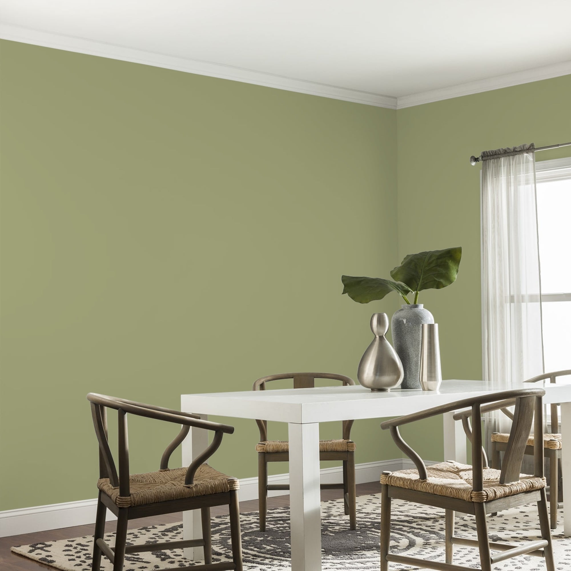 Glidden HEP Pine Trail / Green, Eggshell Interior Paint with Primer, 1 Quart