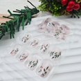 thumbnail image 4 of Uñas postizas BMKKOT 24 piezas Navidad almendra con brillo, 4 of 7