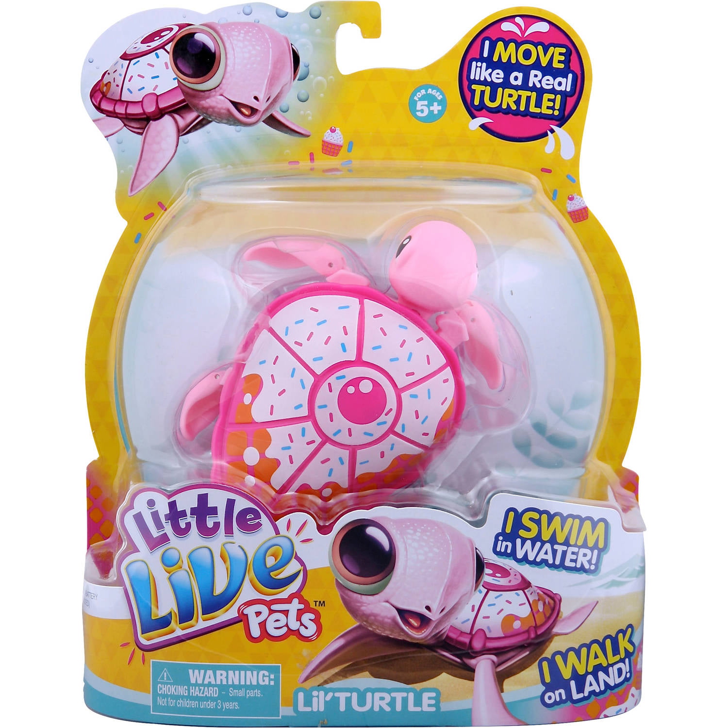Little Live Pets S3 Lil' Turtle Single Pack, Sundae - Walmart.com