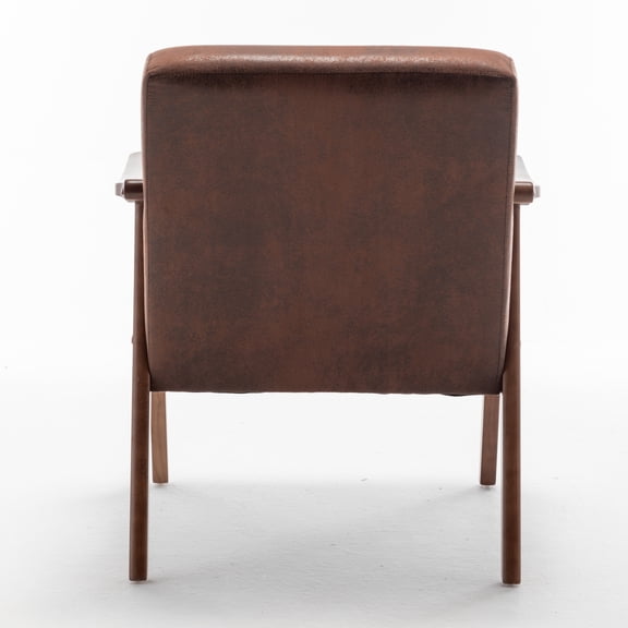 US Pride Furniture Cedrice 26.37" Wide Microfiber Accent Chair Light Brown
