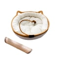 thumbnail image 1 of Breathable Woven Pet Bed for Cats Dogs Indoor Mat Rattan Design All Seasons Comfortable Durable Built-In Mat for Warm Weather Lounging, 1 of 3