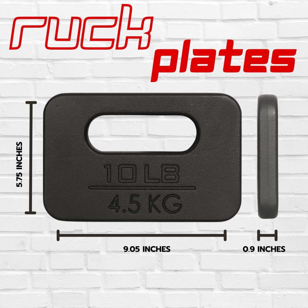 Yes4All Ruck Plate Cast Iron - 10lbs