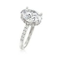thumbnail image 3 of Ross-Simons 6.00 ct. t.w. CZ Oval Ring in Sterling Silver, Women's, Adult, 3 of 7