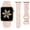 Christmas Sandy Pink/White, variant on Wearlizer Christmas Snowflake Engraved Silicone Band Compatible with Apple Watch Band for Women 40mm 38mm 41mm 42mm 44mm 45mm 49mm, Soft Two-Tone Sport Strap for iWatch Series 9 8 7 6 5 4 3 SE Ultra