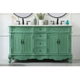 thumbnail image 4 of Elegant Lighting Vf10160dab Danville 60" Free Standing Double Basin Vanity Set - Off White, 4 of 7