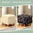 thumbnail image 7 of TSOVTHRID Rose Sugar Skull Print Stretch Ottoman Slipcover Square Folding Storage Stool Ottoman Cover Breathable Footstool Covers Slipcover Chair Covers for Living Room, 7 of 7