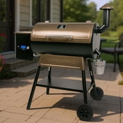 Z GRILLS Grill Elite ZPG-550B4 549 sq.in Wood Pellet Grill & Smoker, Latest PID 3.0 Controller, 2 Meat Probes, Auto Temperature Control, 8 in 1 BBQ- Bronze