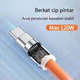 thumbnail image 2 of Cable USB C de 66 W, 3 m, 5 m, 8 m, tipo C, 6 A, cable de datos de carga súper rápida inteligente para teléfono celular Huawei mate60pro, cable de silicona, 2 of 5