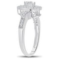 thumbnail image 3 of Diamond Princess Sterling Silver Womens Round Diamond Heart Ring 1/8 Cttw, 3 of 4
