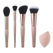 e.l.f. Full Face Makeup Brush & Sponge Set, 5pc