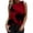 Red, variant on QASIEATN Women Print Daily Summer Shirts for Women's O Neck Tank Tops Print Blouse Sleeveless Workout Shirts Casual Loose Tees