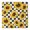 Yellow, variant on Fitted Tablecloth with Elastic Hem, Sunflower Floral Print on Wrinkle-Free Polyester for Dining or Picnic Table, Fits 34x34 Inch