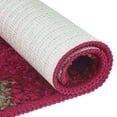 thumbnail image 3 of REGALWOVEN Alfombra de baño lavable de flores para baño rojo marrón 16" x 24", 3 of 6