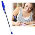 thumbnail image 7 of 3 Pack Ballpoint Pen, Medium Point, 1.0 mm, Black+Red+ Blue Ink, Smooth Writing Point Pens,Journaling Fine Point Pens,Black & Blue Ink (1ml)Tri-Color Ballpoint Pens Set Multi-Color Pens(3Pcs), 7 of 7