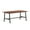 Walnut, variant on Emma + Oliver 72x36 Dining or Gaming Table with Double Sided Laminate Table Top and Heavy Duty A-Frame Steel Base, Gray Oak