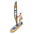 thumbnail image 1 of Remote Control Anti-Capsize Swing Sailboat Toy for Kids 8+, 2.4G RC 30M Range, 220mm Plastic Hull with UV Printed Shell, 3.7V Battery 15min Runtime, Water-Activated Power, for Indoor/Outdoor Pools -, 1 of 7