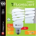 thumbnail image 6 of Xtricity Compact Fluorescent Light Bulbs T2 Spiral CFL, 2700k Soft White, 23W, E26 Base, UL Listed, 6 of 7