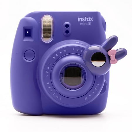 Cute Bunny Selfie And Close Up Lens Shot Mirror For Fujifilm Instax Mini 8 Mini 9 Polaroid PIC-300 Hellokitty Instant Camera (Purple Bunny) Purple