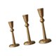 thumbnail image 3 of Candelabros de pilar de 3 piezas Soledad para decoración del hogar eventos especiales bodas Oro, 3 of 9
