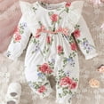 Baby Girls Bodysuits Onesies Fall Flying Sleeves Fashion Cute British