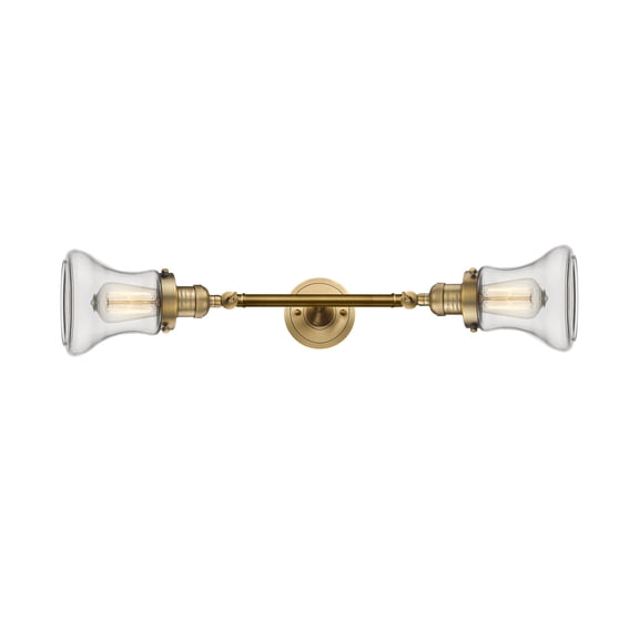 Innovations 208L-BB-G192-LED Bellmont 2 Light Bath Vanity Light part of the Franklin Restoration Collection, Brushed Brass