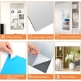 thumbnail image 4 of 12 Sheets Flexible Mirror Sheets Self Adhesive Mirror Wall Stickers Removable Acrylic Mirror,Acrylic Wall Mirror for DIY Craft Home Wall Decor, 4 x 4 inches, 4 of 8