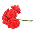 thumbnail image 5 of 20x Colorfast Foam Rose Artificial Flower Bride Bouquet Party Decor Rojo + Blanco Sunnimix Flores artificiales de Rose, 5 of 5