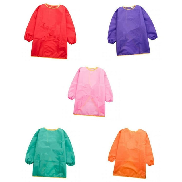 Kids Apron Waterproof Painting Smocks Clothes Protector