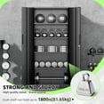 thumbnail image 4 of Crownland 72" Metal Office Storage Locking Cabinet, Lockable Garage Storage Cabinets, High Office Cabinet with Adjustable Shelves for Garage(Black), 4 of 15