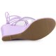 thumbnail image 5 of Sandalias de cuña con tiras transparentes y cordones para mujer Púrpura, EE. UU. 8, 5 of 5