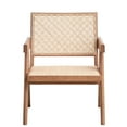 thumbnail image 2 of Natural Accent Chair With Stable Wooden Base For A Modern Bedroom Finish And Wood Comfortable Seating In Living Area, 2 of 5