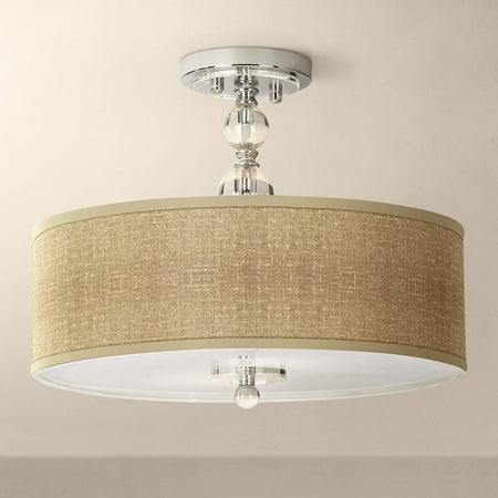 - Giclee Gallery Modern Ceiling Light Semi Flush Mount Fixture Chrome Crystal 16