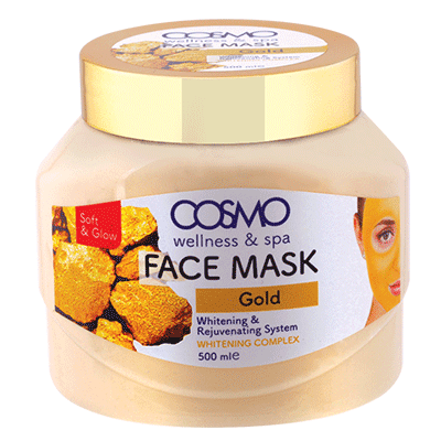 Pack of 3 Cosmo Wellness & Spa Face Mask 16.9 Oz - Gold - Walmart.com