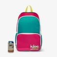 thumbnail image 5 of Igloo 20 can Retro Backpack Water Cooler, Pink and Jade Green, 5 of 5