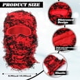 thumbnail image 3 of 2 Pack Distressed Balaclava Ski Mask Camo Knitted Face Mask for Men Women, Winter Windproof Neck Warm Balaclava, 3 of 7