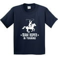 thumbnail image 3 of Inktastic Team Roper in Training Cowboy Youth T-Shirt, 3 of 5
