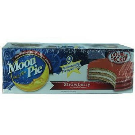 Moon Pie Double Decker Strawberry 1 Ct Each ( 9 In A Pack (The Best Strawberry Rhubarb Pie)