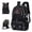 BLACK, variant on Large Capacity Lightweight Outdoor Travel Backpack with Shoe Compartment - Mountaineering, Camping and Hiking Bag, Durable Polyester, Adjustable Shoulder Straps, Multiple Pockets, Travel Backpacks