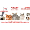 thumbnail image 2 of 64" X-LARGE DOUBLE 4-Level Divider Small Animal Critter Hamster House Guinea Pig Habitat Mouse Rats Rolling Cage Tight 1/2-inch Wire Spacing for Ferret Chinchilla Sugar Glider Mice Gerbil, 2 of 8
