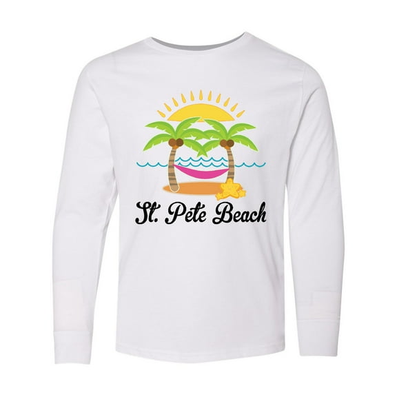Inktastic St. Pete Beach Florida Vacation Long Sleeve Youth T-Shirt