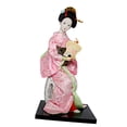 thumbnail image 4 of Esquirla Japanese Geisha Kimono Dolls, 12 inch Traditional Ornament Lady Statuette Miniature Figurines for Bedroom Tabletop Girl Women F, 4 of 8