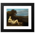 thumbnail image 2 of Toussaint Gelton 24x20 Black Modern Framed Museum Art Print Titled - Resting Diana (1660), 2 of 5