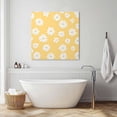 thumbnail image 4 of Retro Daisy Canvas Wall Art, White Floral Yellow Backdrop Framed Wall Decor Modern Artwork Prints Painting for Living Room, Bedroom, Kitchen & Cafe Decor 12x12 Inch, 4 of 9